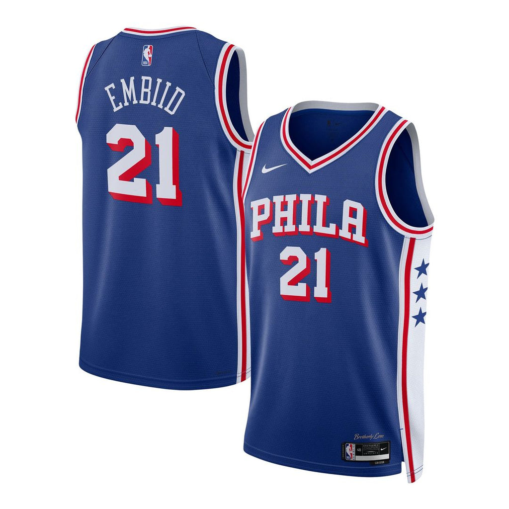 Joel Embiid Philadelphia 76ers Nike Unisex Swingman Jersey - Icon Edition - Royal | NBA Fan Gear