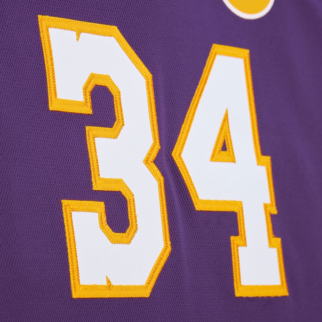 Shaquille O'Neal Los Angeles Lakers Mitchell & Ness 2000 NBA All-Star Game Authentic Jersey - Purple | Fan Gear