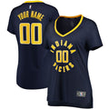 Indiana Pacers Fanatics Women's Fast Break Custom Jersey Navy - Icon Edition | NBA Fan Gear