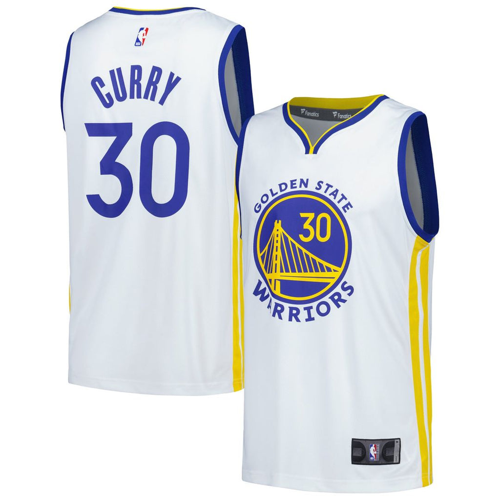 Stephen Curry Golden State Warriors Fanatics Fast Break Replica Player Jersey - Association Edition - White | NBA Fan Gear