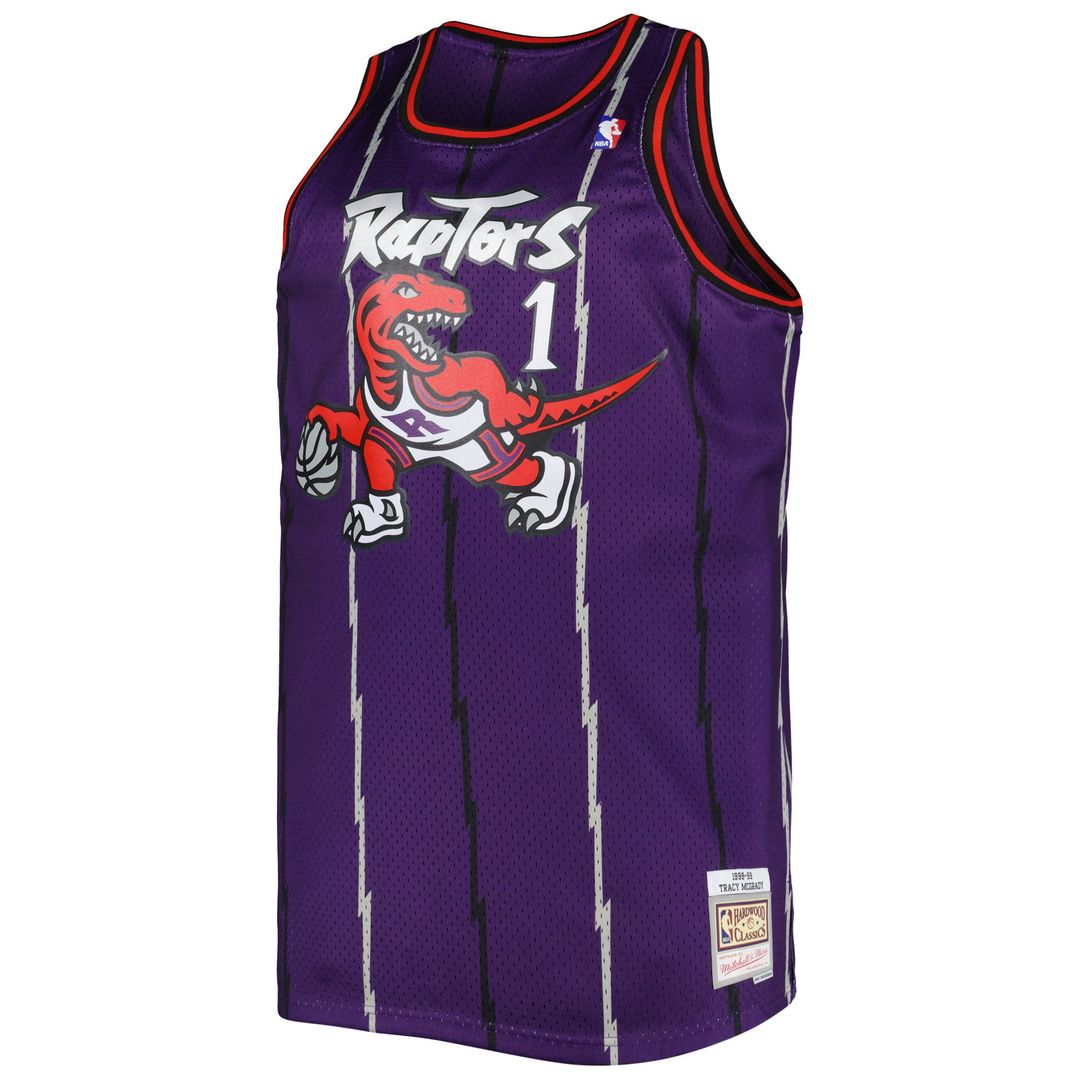 Tracy McGrady Toronto Raptors Mitchell & Ness Big & Tall Hardwood Classics 1998/ 99 Swingman Jersey - Purple | NBA Fan Gear