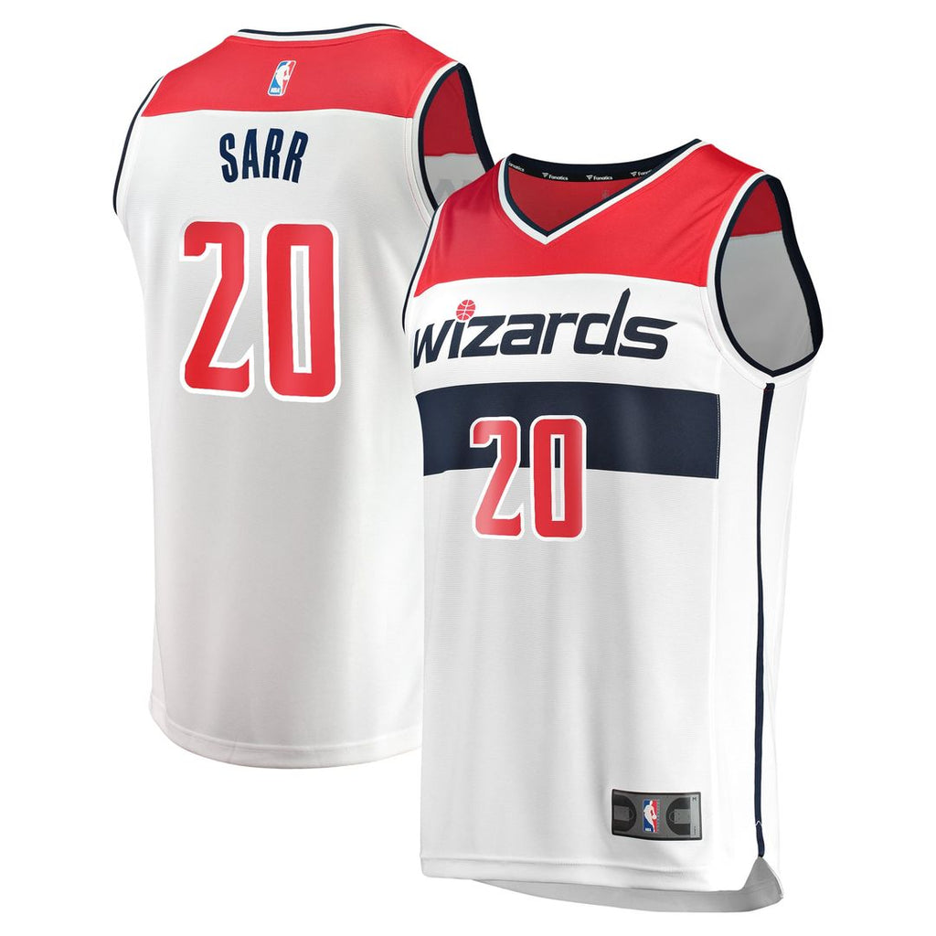 Alexandre Sarr Washington Wizards Fanatics Youth Fast Break Replica Player Jersey - Association Edition - White | NBA Fan Gear