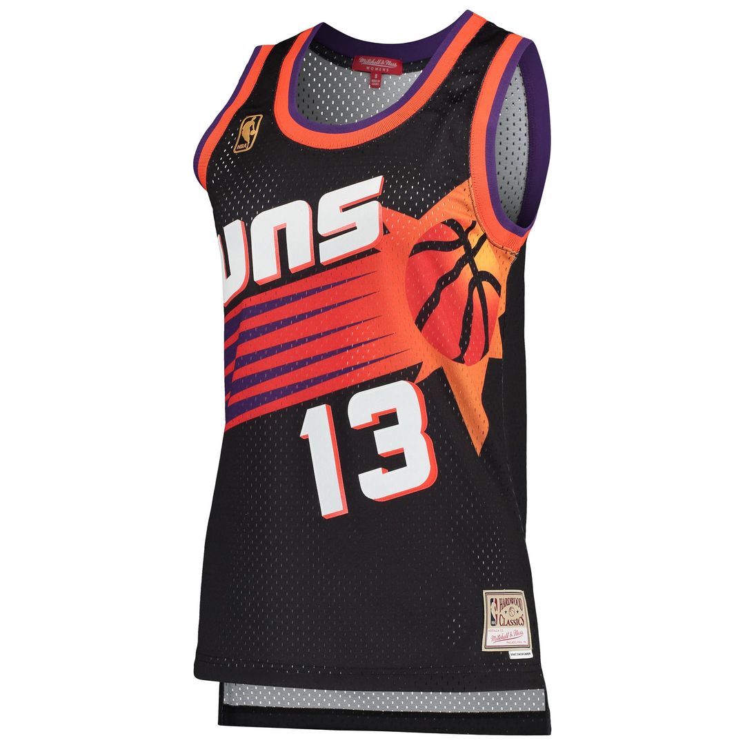 Steve Nash Phoenix Suns Mitchell & Ness Women's Hardwood Classics Swingman Jersey - Black | NBA Fan Gear