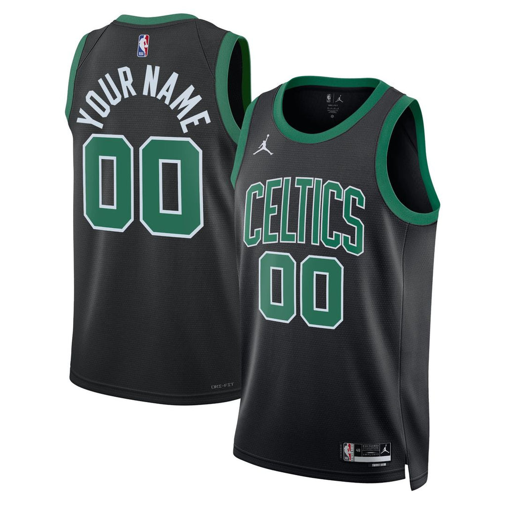 Boston Celtics Jordan Brand Unisex 2022/ 23 Swingman Custom Jersey - Statement Edition - Black | NBA Fan Gear