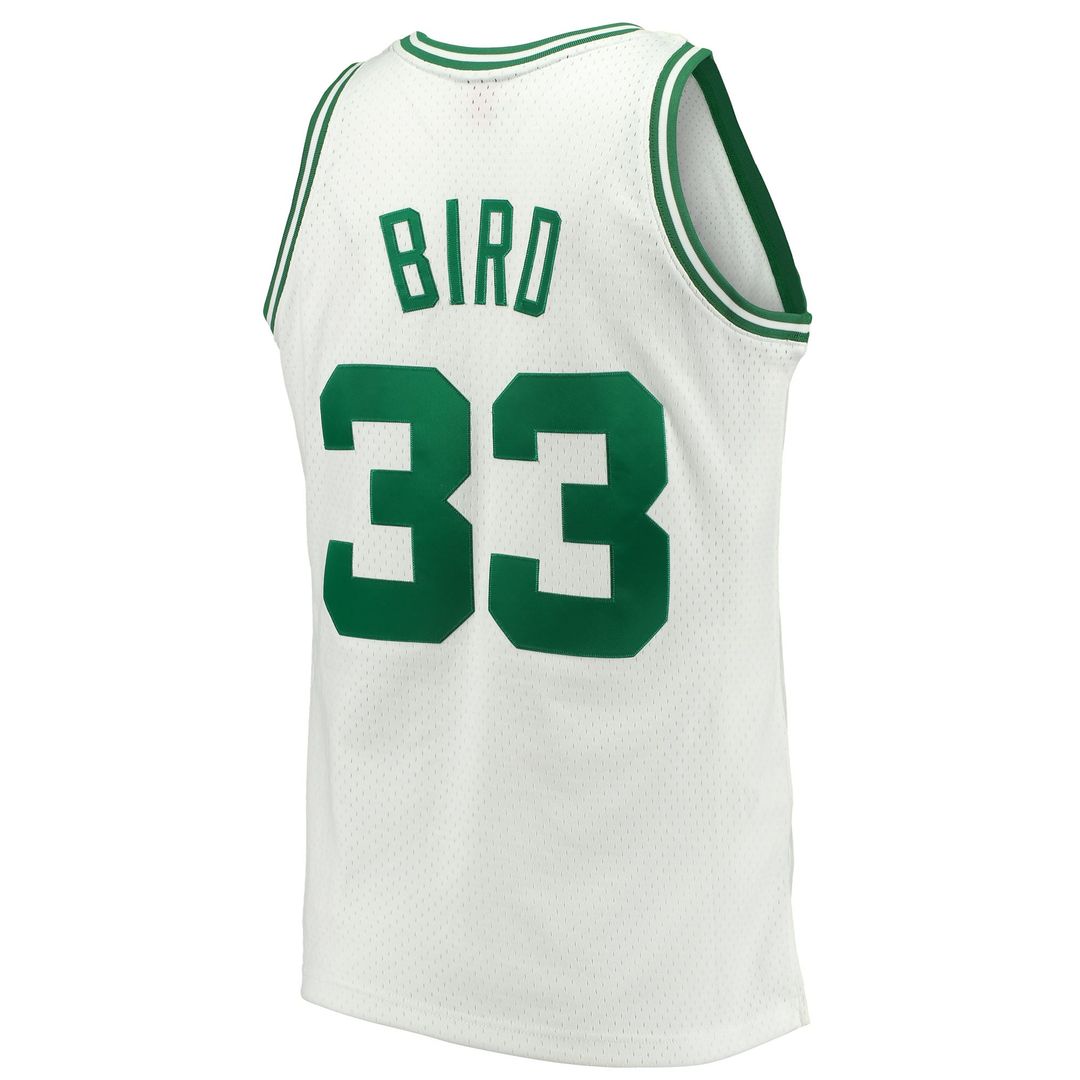 Larry Bird Boston Celtics Mitchell & Ness Hardwood Classics 1985/ 86 Swingman Jersey - White | NBA Fan Gear