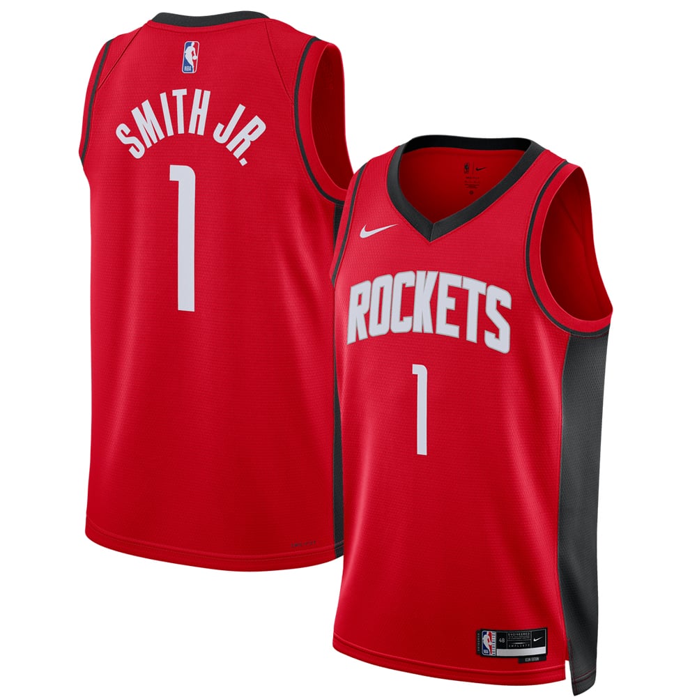 Jabari Smith Jr. Houston Rockets Nike Unisex 2022 NBA Draft First Round Pick Swingman Jersey - Icon Edition - Red | Fan Gear