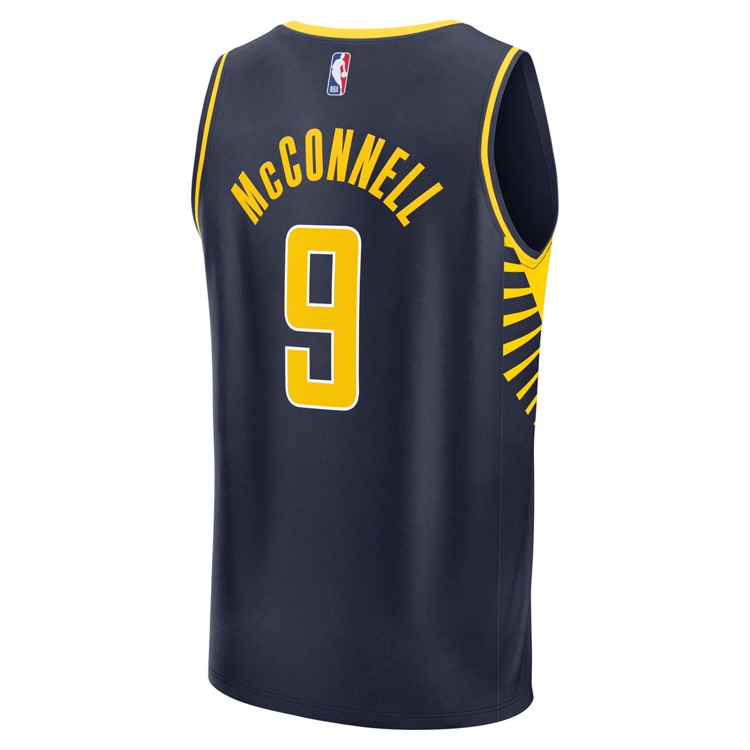 T.J. McConnell Indiana Pacers Fanatics Youth Fast Break Replica Player Jersey - Icon Edition - Navy | NBA Fan Gear