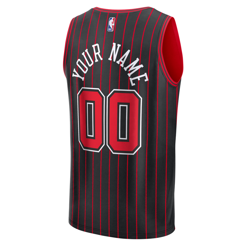 Chicago Bulls Fanatics Fast Break Custom Jersey - Icon Edition - Black | NBA Fan Gear