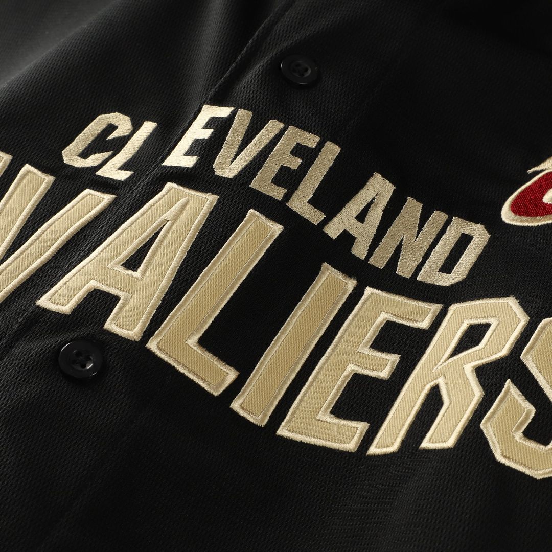Cleveland Cavaliers Fanatics Big & Tall Pop Full-Button Jersey - Black | NBA Fan Gear