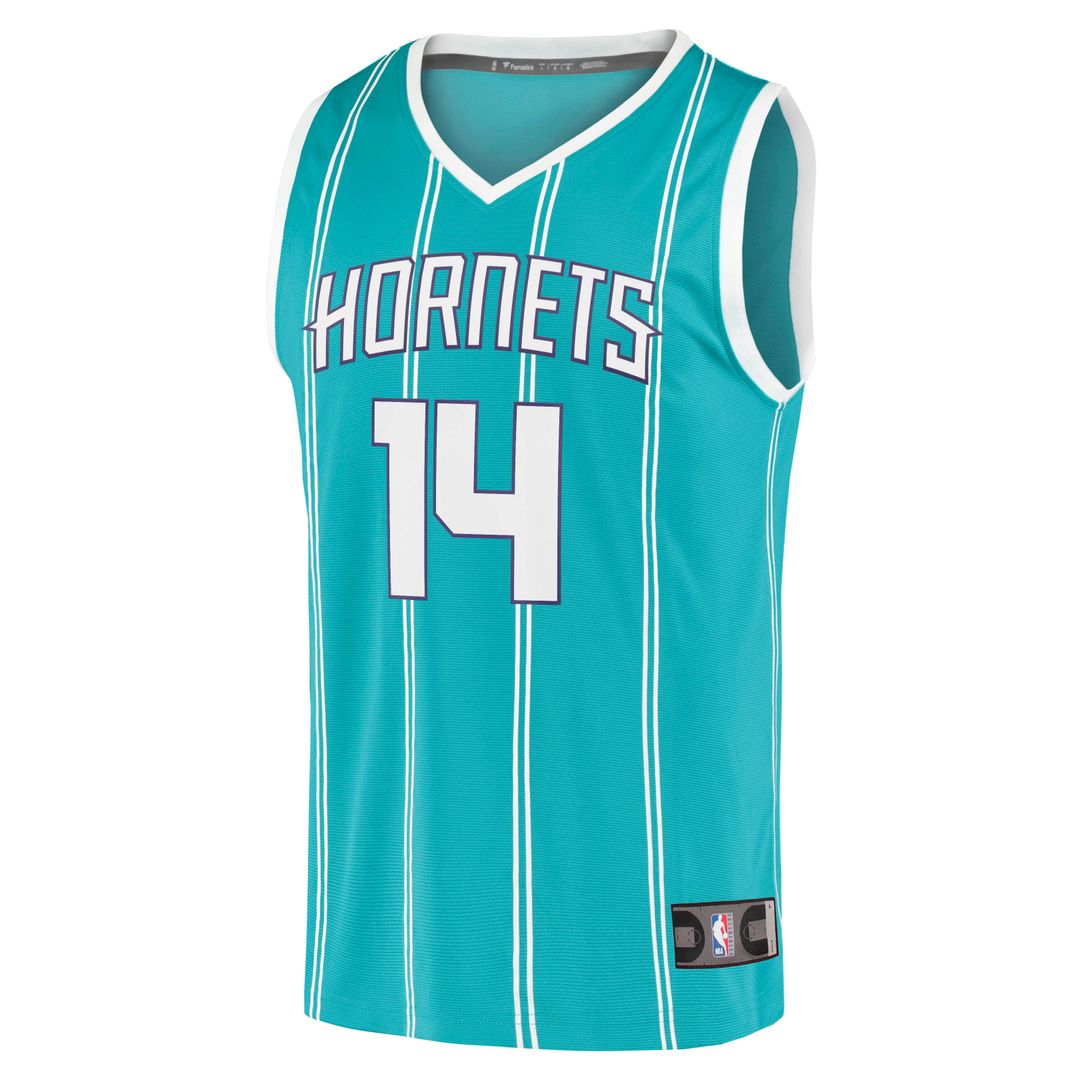 Nick Richards Charlotte Hornets Fanatics Fast Break Replica Jersey - Icon Edition - Teal | NBA Fan Gear