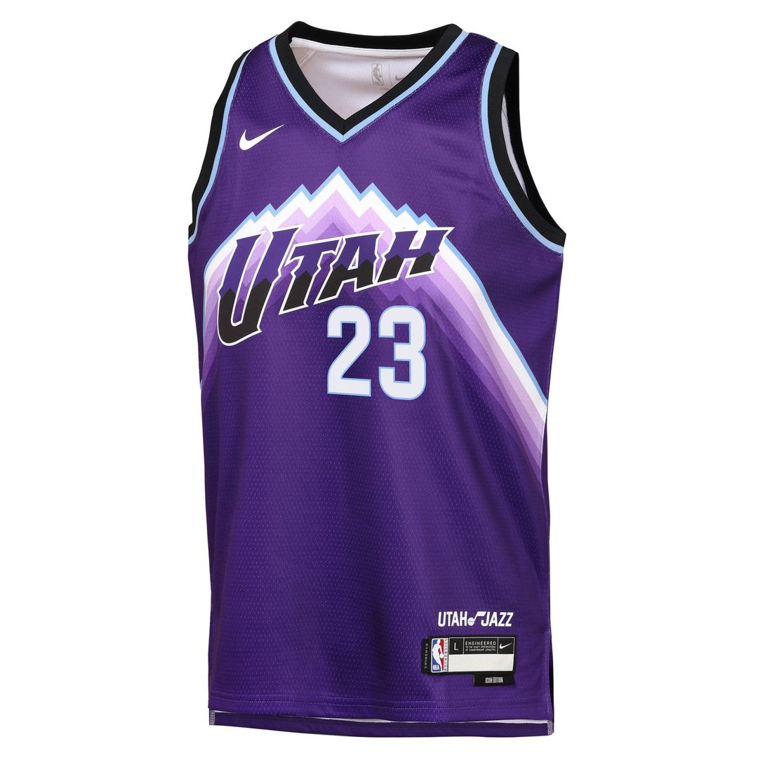 Lauri Markkanen Utah Jazz Nike Youth Icon Edition Swingman Jersey - Purple | NBA Fan Gear