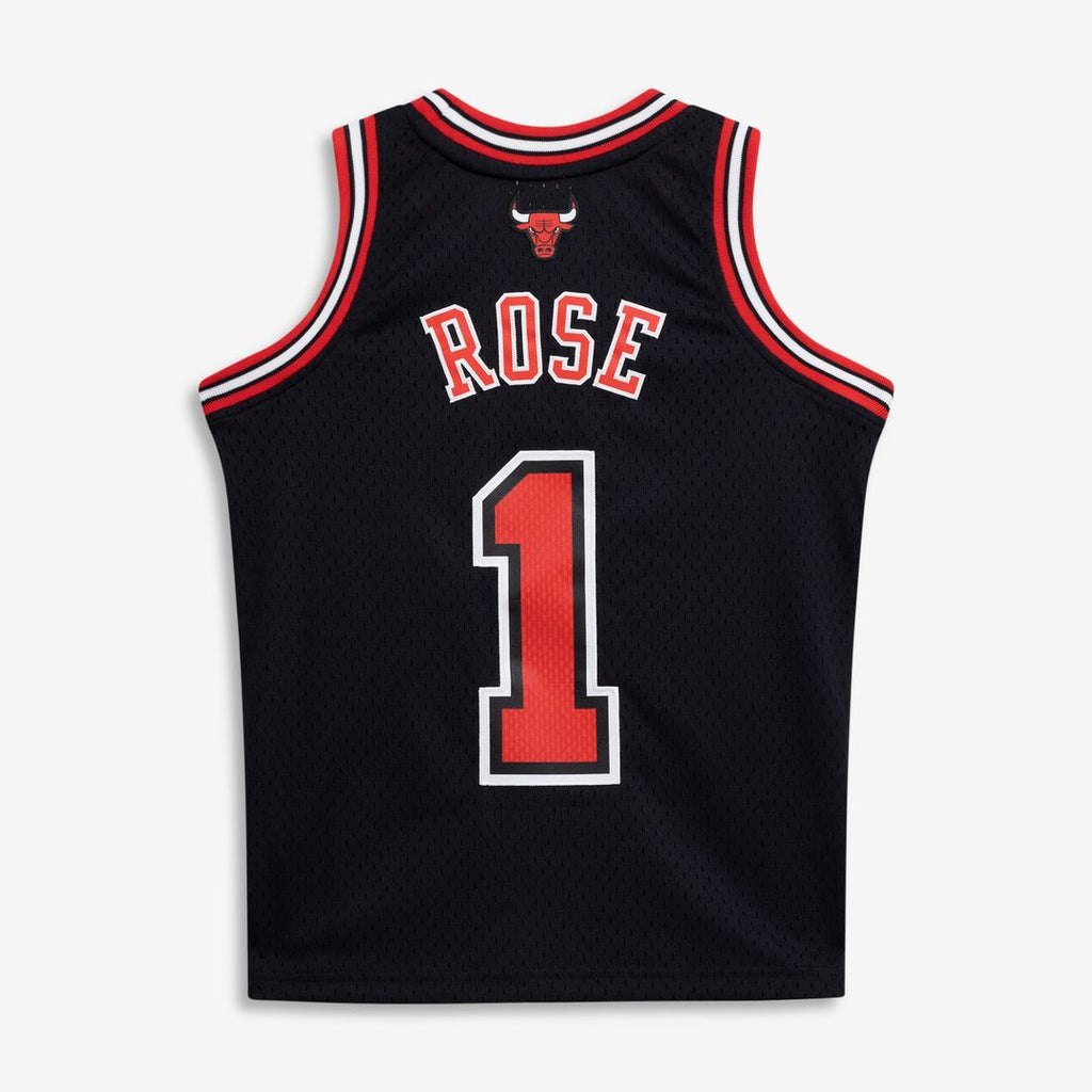 Derrick Rose Chicago Bulls Mitchell & Ness Youth 2010/ 11 Hardwood Classics Swingman Jersey - Black | NBA Fan Gear