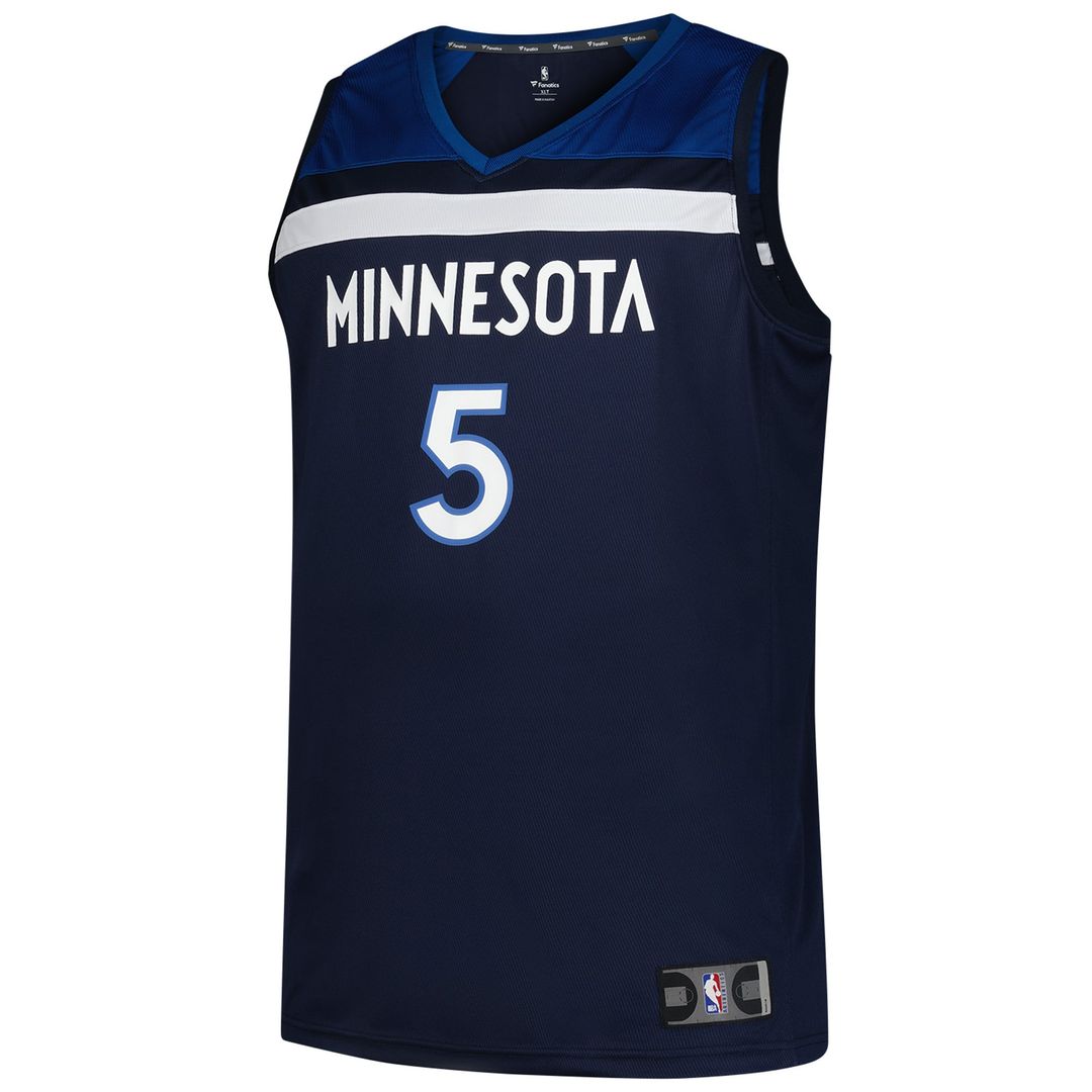 Anthony Edwards Minnesota Timberwolves Fanatics Big & Tall Fast Break Jersey - Icon Edition - Navy | NBA Fan Gear