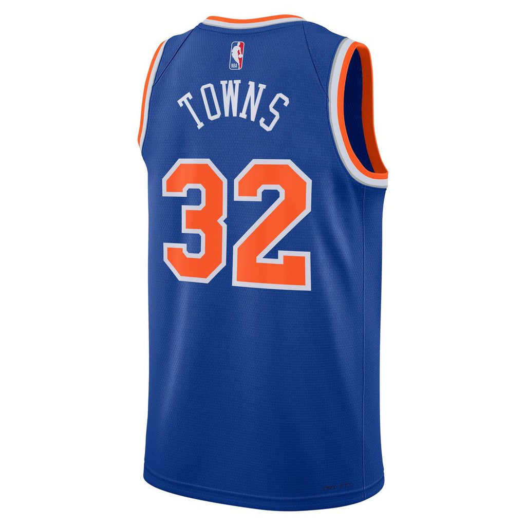 Karl-Anthony Towns New York Knicks Nike Unisex Swingman Jersey - Blue - Icon Edition | NBA Fan Gear