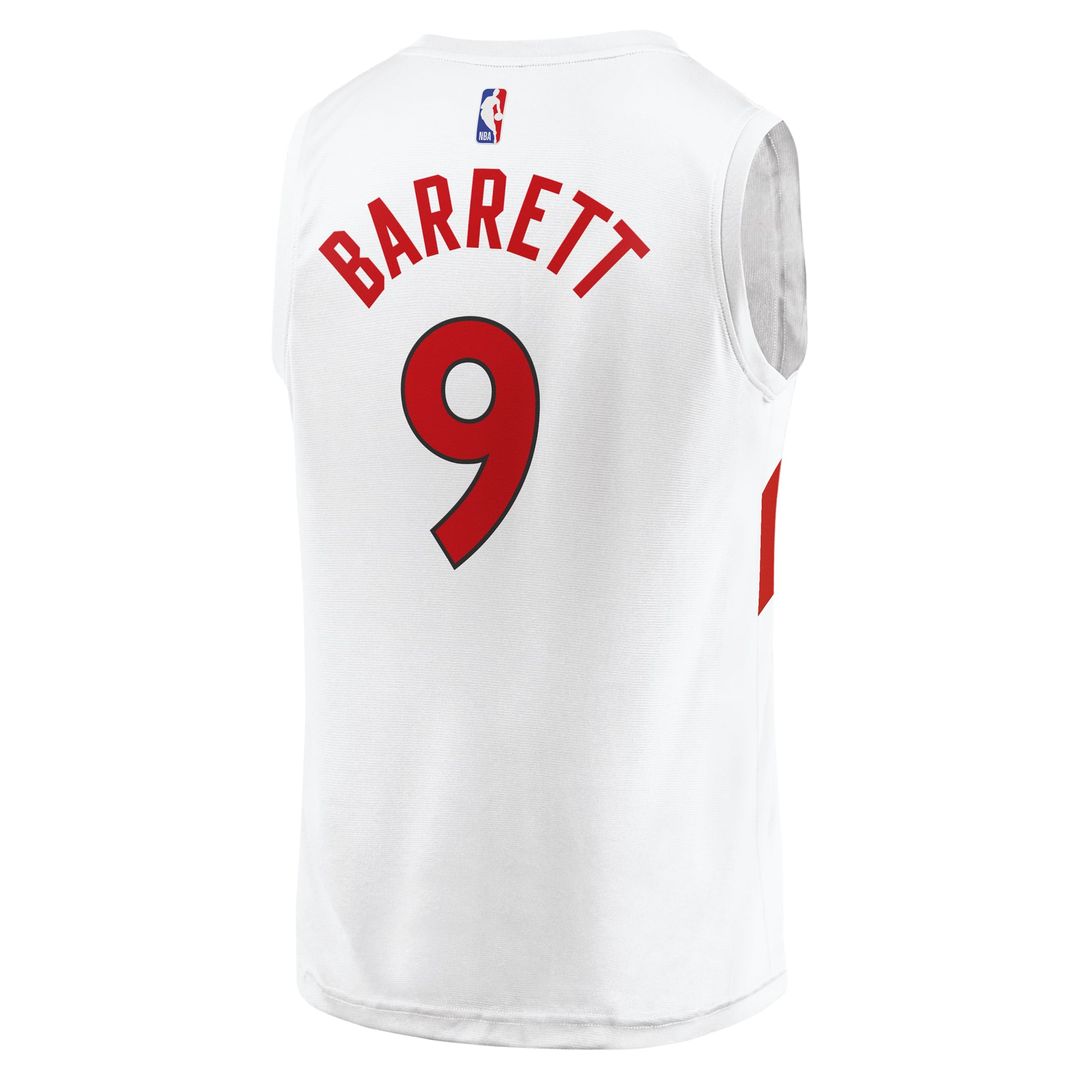 RJ Barrett Toronto Raptors Fanatics Fast Break Player Jersey - Association Edition - White | NBA Fan Gear