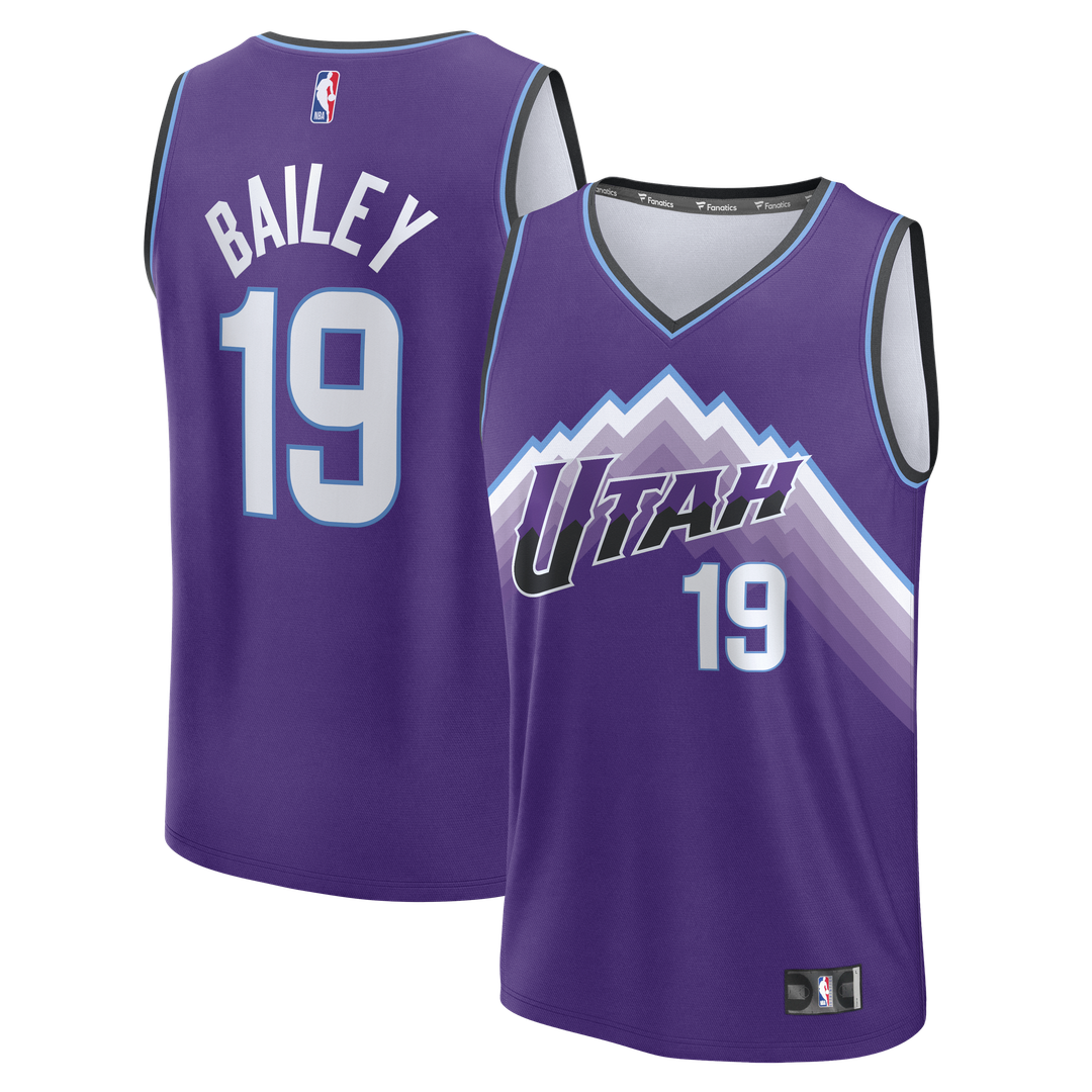 Ace Bailey Utah Jazz Fanatics Fast Break Replica Jersey - Purple - Icon Edition | NBA Fan Gear