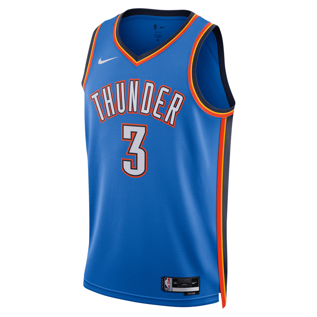Jared McCain Oklahoma City Thunder Nike Unisex Swingman Jersey - Icon Edition - Blue | NBA Fan Gear