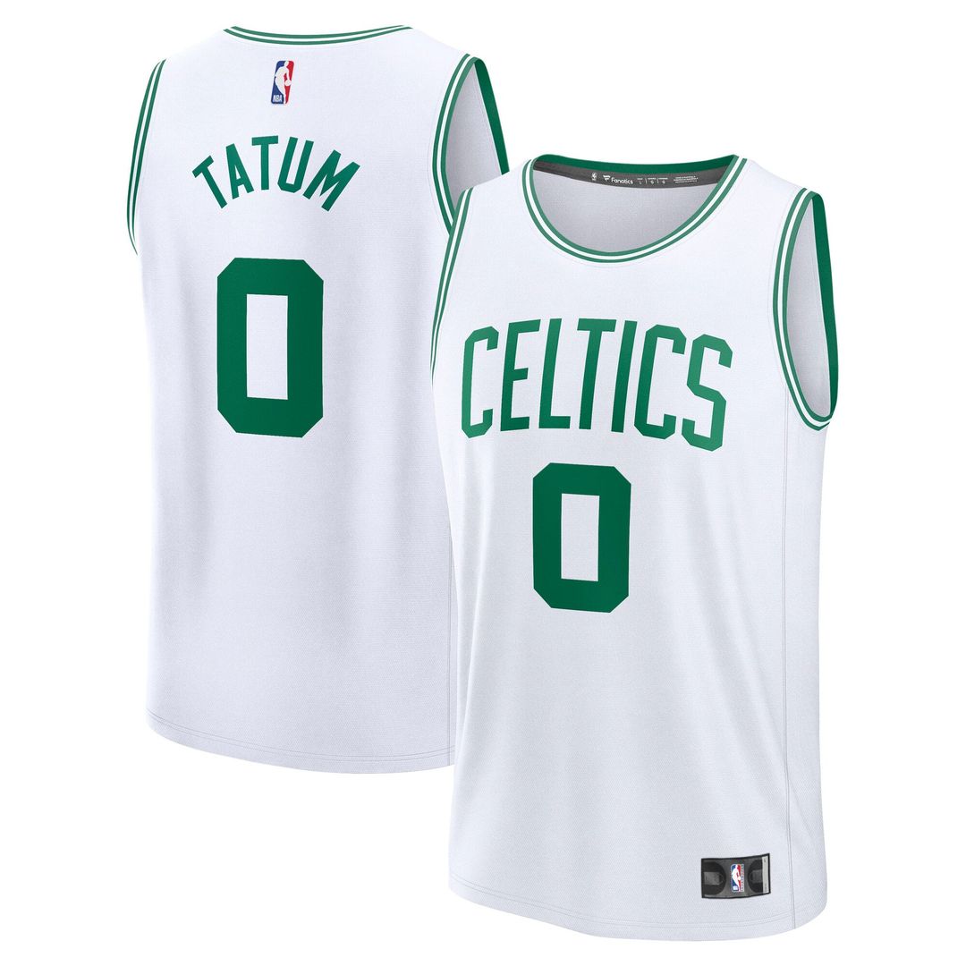 Jayson Tatum Boston Celtics Fanatics Fast Break Replica Player Jersey - Association Edition - White | NBA Fan Gear