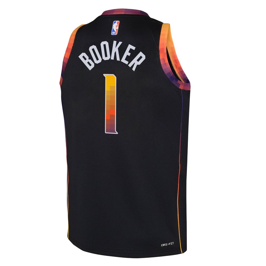 Devin Booker Phoenix Suns Jordan Brand Youth Swingman Jersey - Statement Edition - Black | NBA Fan Gear