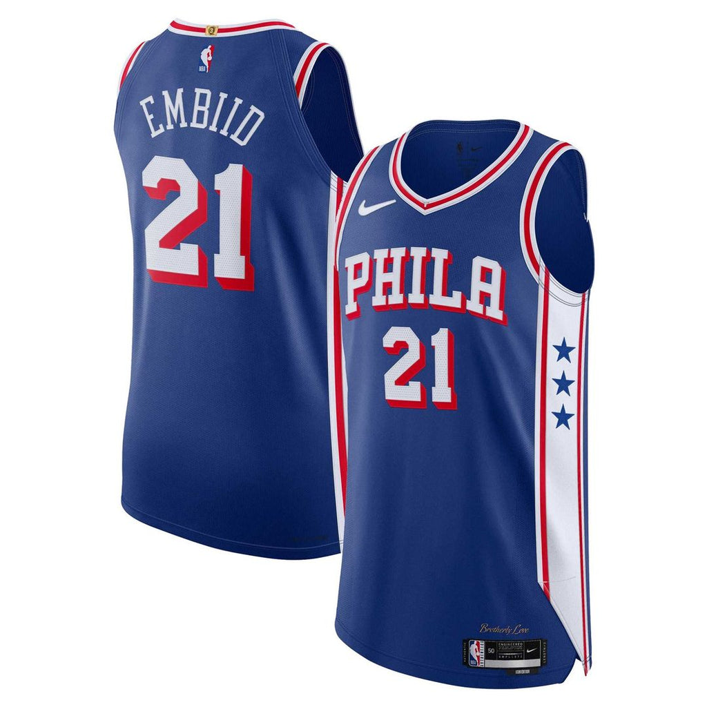 Joel Embiid Philadelphia 76ers Nike Authentic Jersey - Icon Edition - Royal | NBA Fan Gear