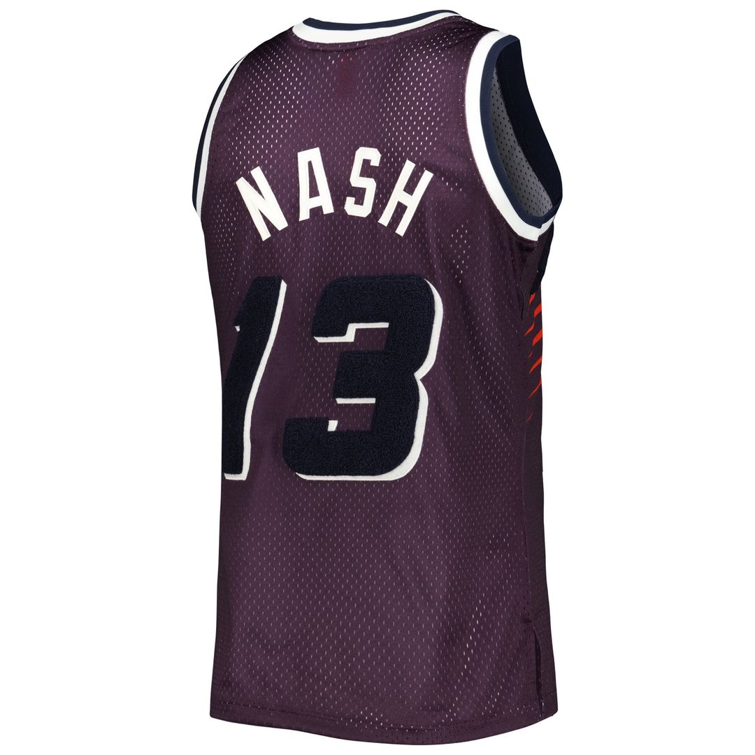 Steve Nash Phoenix Suns Mitchell & Ness 1996/ 97 Hardwood Classics Off-Court Swingman Jersey - Purple | NBA Fan Gear