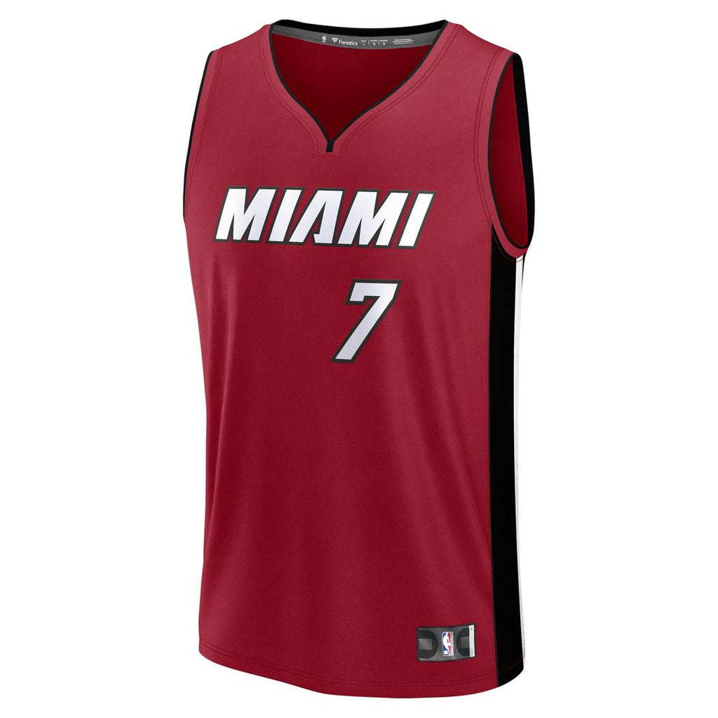 Kel'el Ware Miami Heat Fanatics Fast Break Player Jersey - Statement Edition - Red | NBA Fan Gear