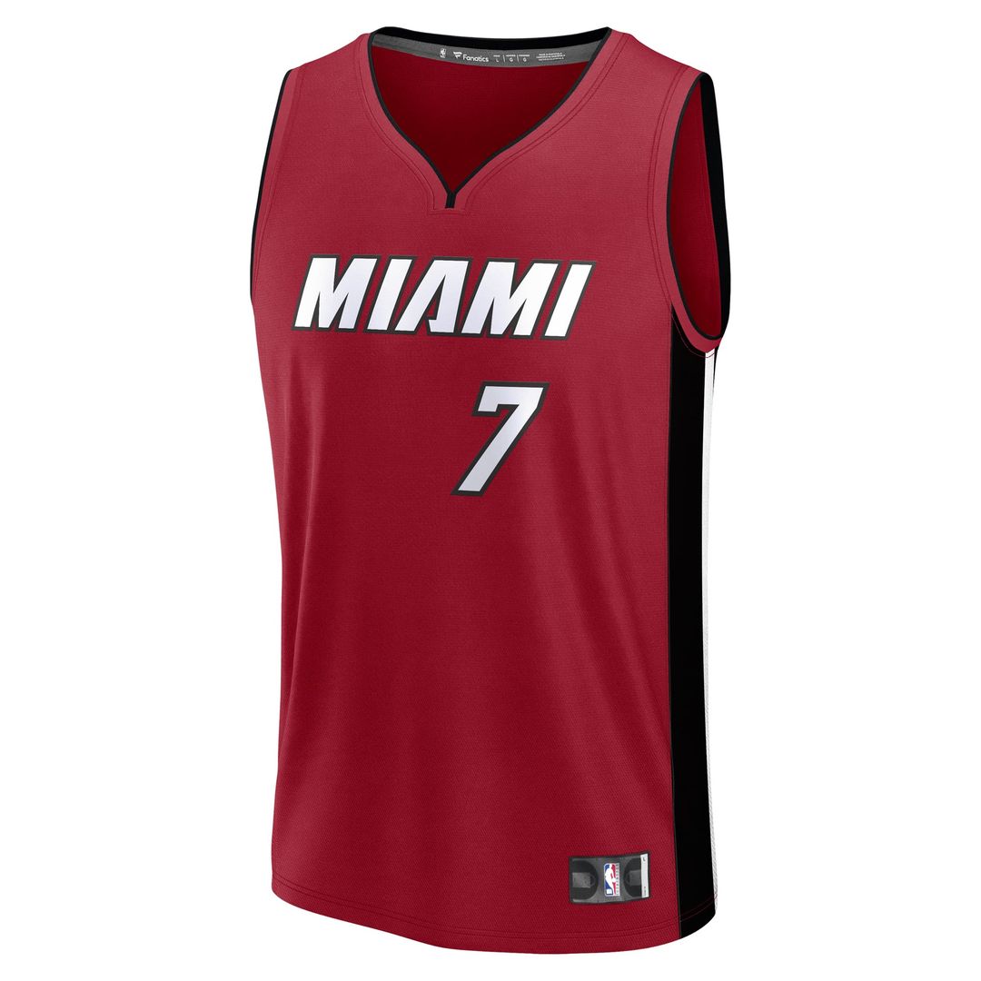 Kel'el Ware Miami Heat Fanatics Fast Break Player Jersey - Statement Edition - Red | NBA Fan Gear