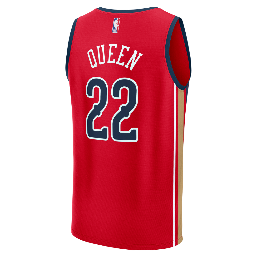 Derik Queen New Orleans Pelicans Fanatics Fast Break Replica Player Jersey - Statement Edition - Red | NBA Fan Gear