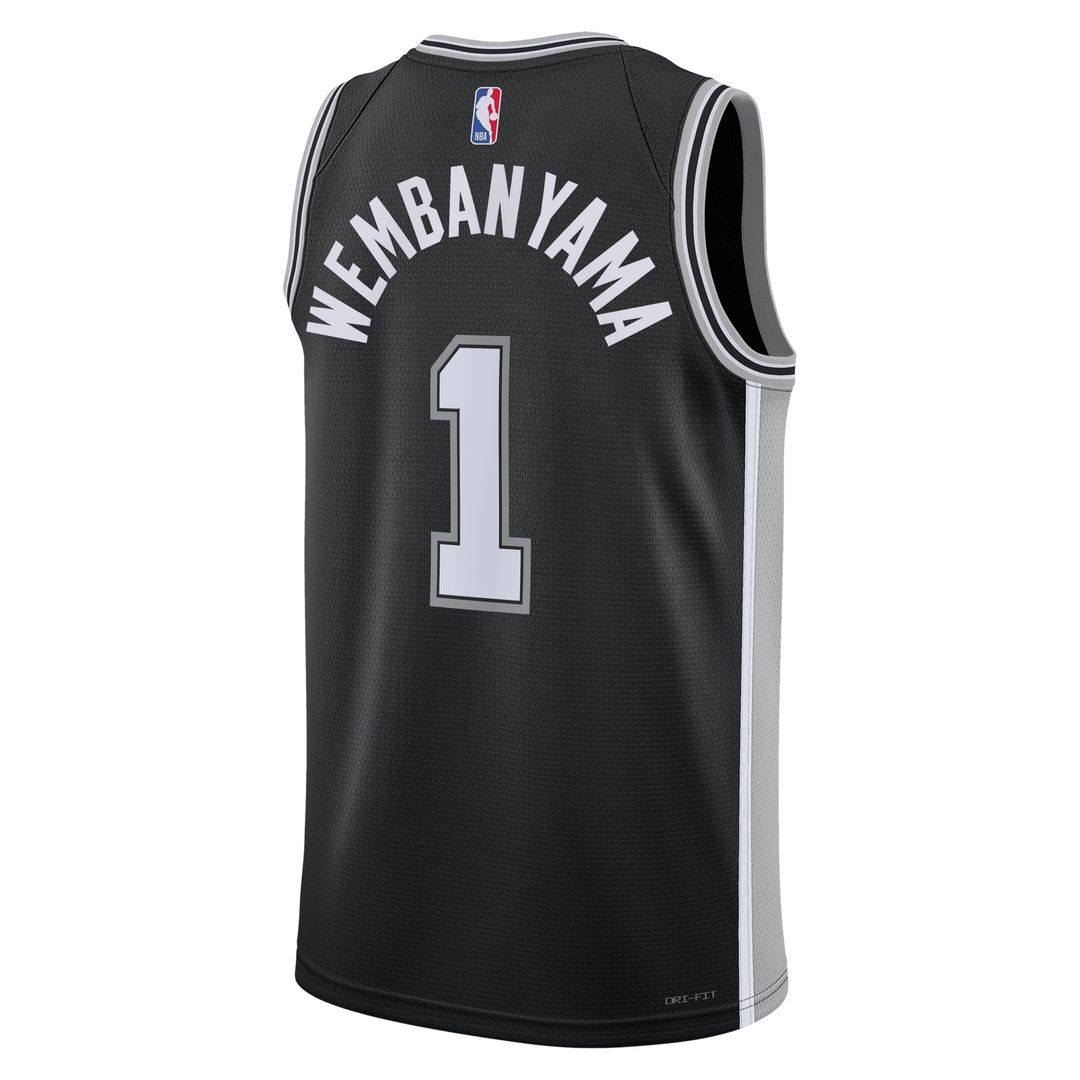 Victor Wembanyama San Antonio Spurs Nike Unisex Swingman Jersey - Icon Edition - Black | NBA Fan Gear