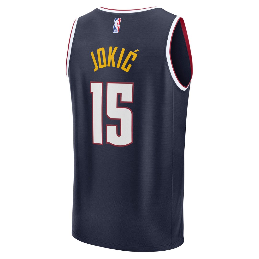 Nikola Jokic Denver Nuggets Fanatics Fast Break Replica Player Jersey - Icon Edition - Navy | NBA Fan Gear