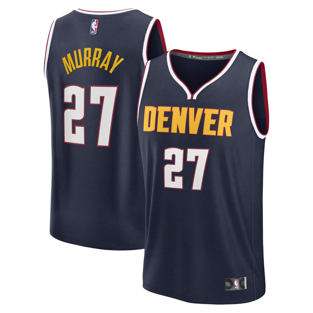 Jamal Murray Denver Nuggets Fanatics Fast Break Replica Player Jersey - Icon Edition - Navy | NBA Fan Gear