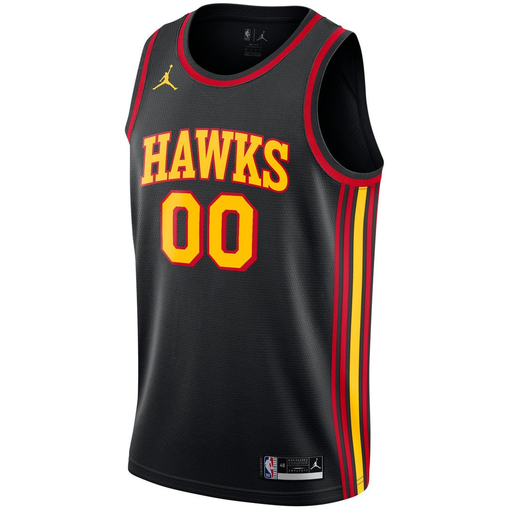 Atlanta Hawks Jordan Brand Swingman Custom Jersey - Statement Edition - Black | NBA Fan Gear