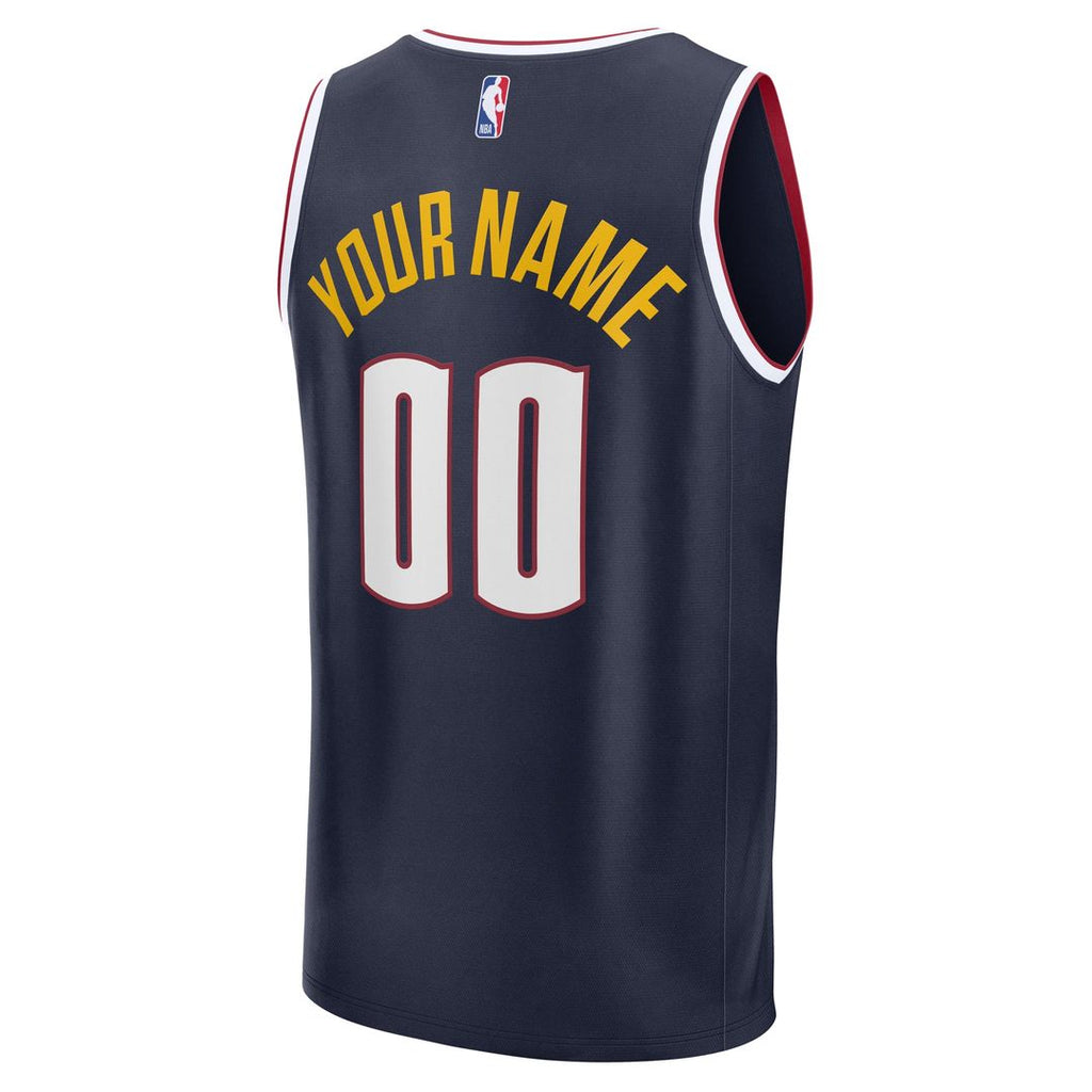 Denver Nuggets Fanatics Fast Break Custom Jersey - Icon Edition - Navy | NBA Fan Gear