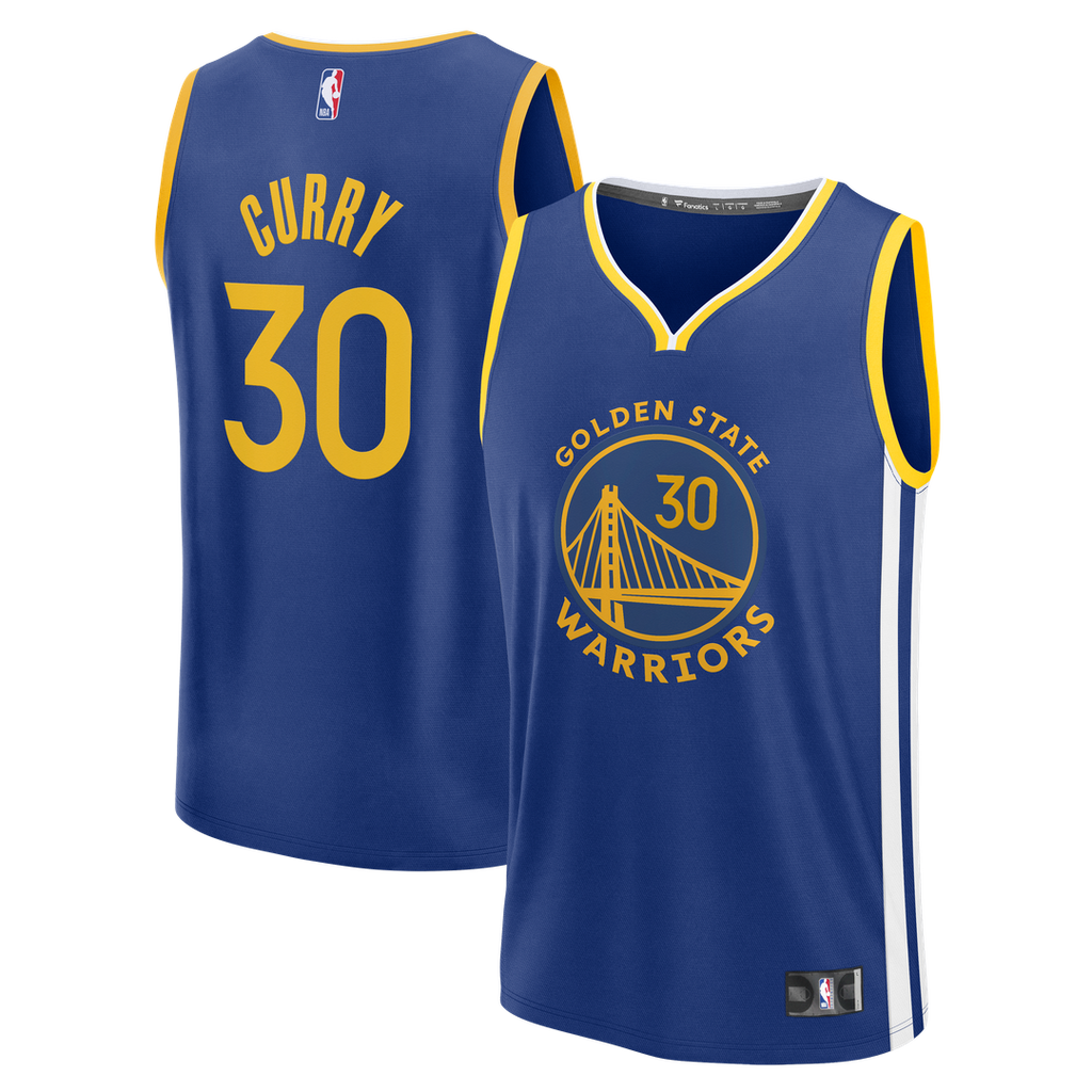 Stephen Curry Golden State Warriors Fanatics Fast Break Replica Jersey - Icon Edition - Royal | NBA Fan Gear