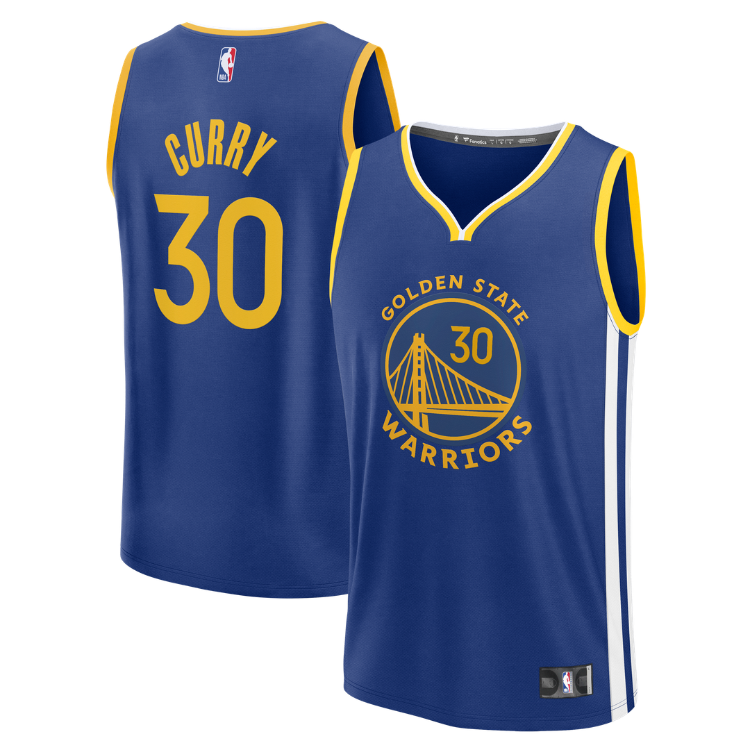 Stephen Curry Golden State Warriors Fanatics Fast Break Replica Jersey - Icon Edition - Royal | NBA Fan Gear