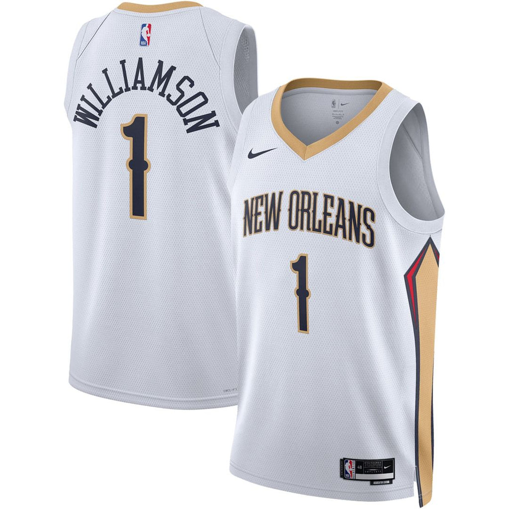 Zion Williamson New Orleans Pelicans Nike Unisex Swingman Jersey - Association Edition - White | NBA Fan Gear