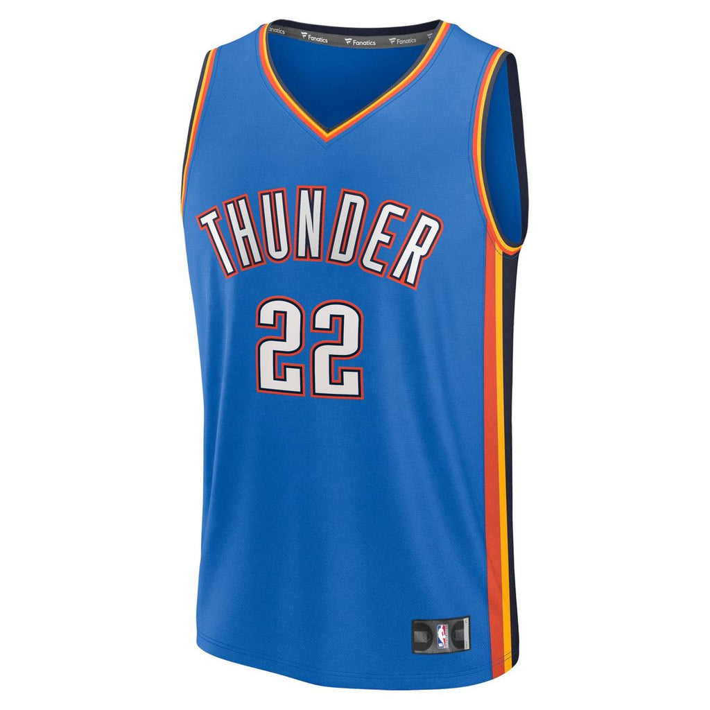 Cason Wallace Oklahoma City Thunder Fanatics Fast Break Replica Player Jersey - Icon Edition - Blue | NBA Fan Gear