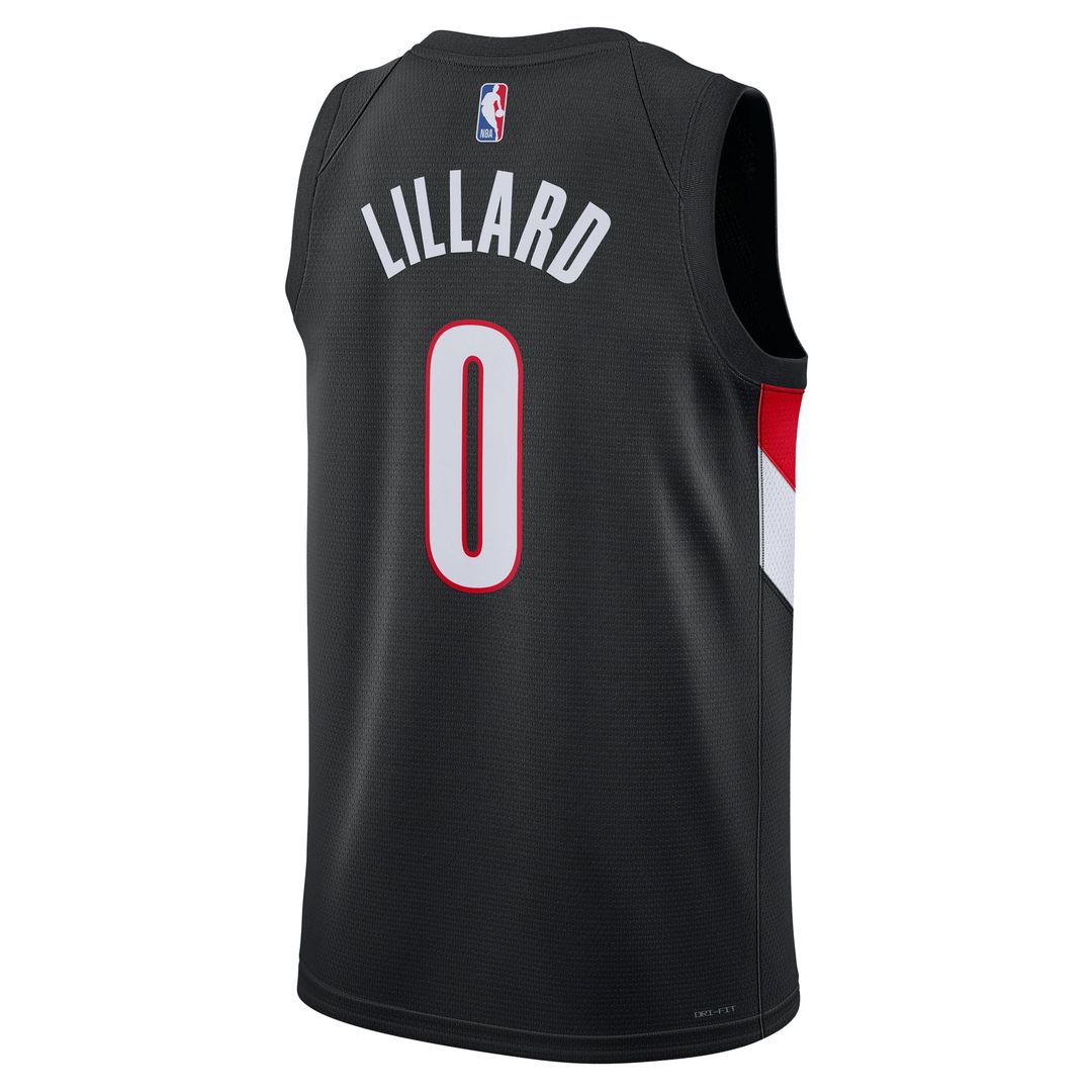 Damian Lillard Portland Trail Blazers Nike Unisex Swingman Player Jersey - Icon Edition - Black | NBA Fan Gear
