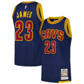 LeBron James Cleveland Cavaliers Mitchell & Ness 2015/ 16 Hardwood Classics Authentic Jersey - Navy | NBA Fan Gear