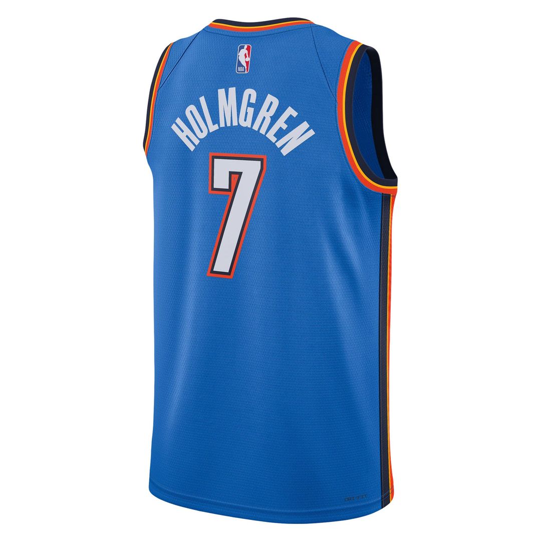 Chet Holmgren Oklahoma City Thunder Nike Unisex 2022 NBA Draft First Round Pick Player Swingman Jersey - Icon Edition - Blue | Fan Gear