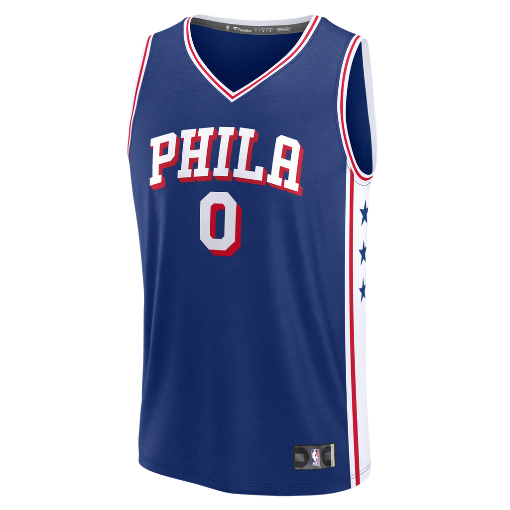 Tyrese Maxey Philadelphia 76ers Fanatics Fast Break Replica Player Jersey - Icon Edition - Royal | NBA Fan Gear