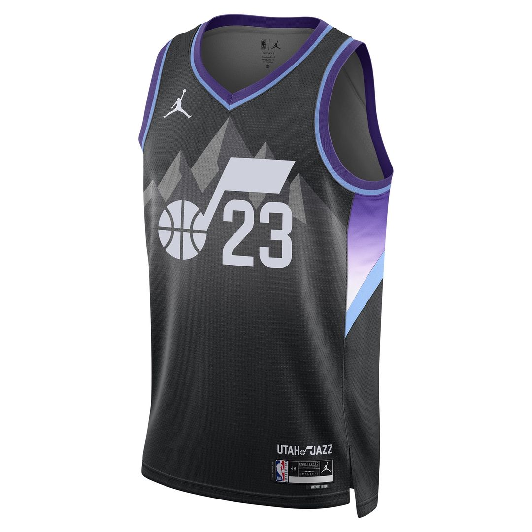 Lauri Markkanen Utah Jazz Jordan Brand Unisex 2024/ 25 Swingman Jersey - Statement Edition - Black | NBA Fan Gear