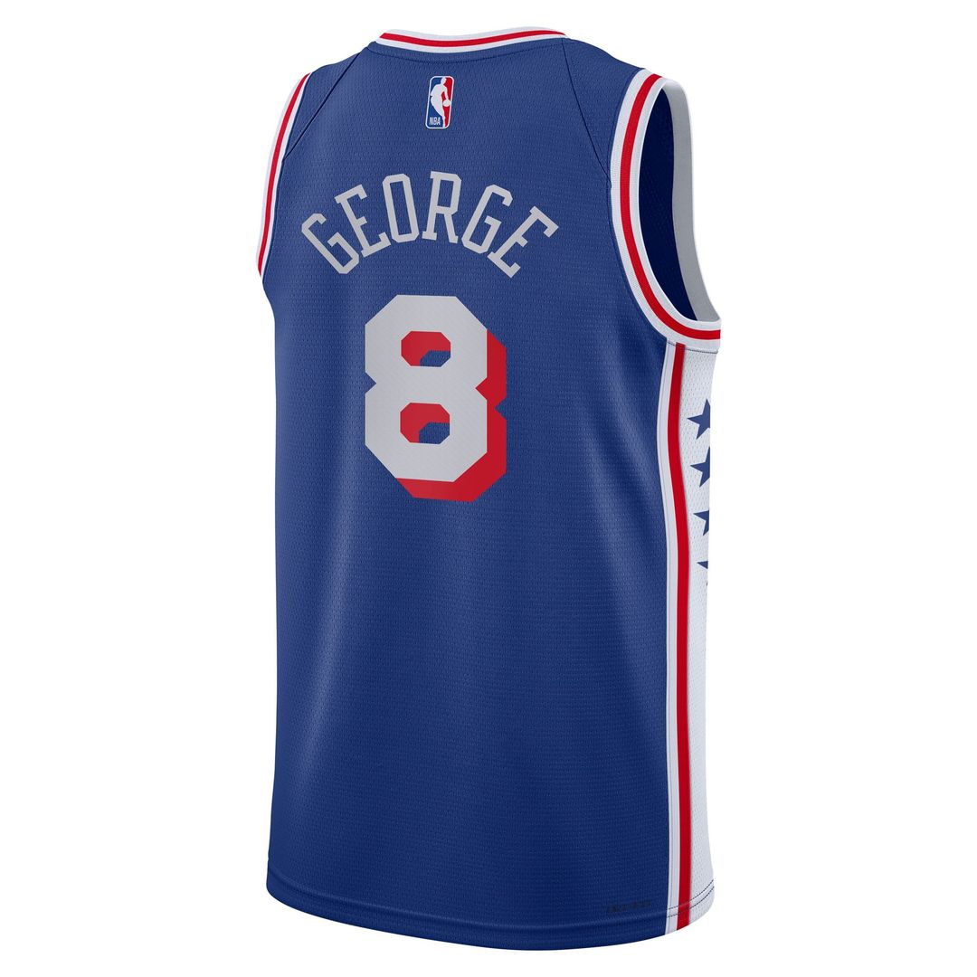 Paul George Philadelphia 76ers Nike Youth Swingman Jersey - Icon Edition - Royal | NBA Fan Gear