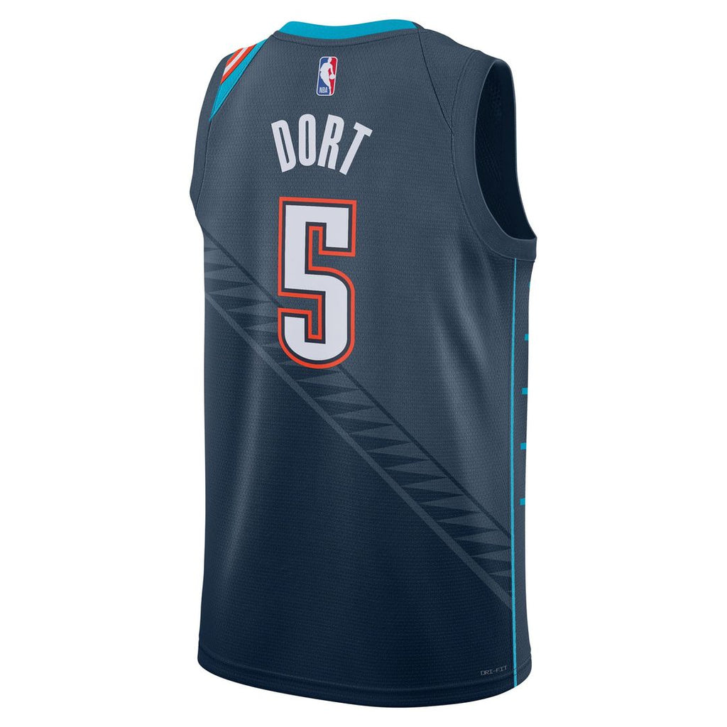 Luguentz Dort Oklahoma City Thunder Nike Unisex 2025/ 26 Swingman Jersey - Navy - City Edition | NBA Fan Gear