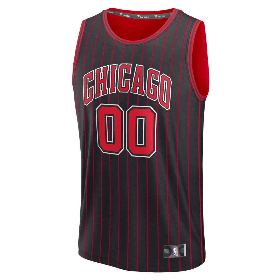Chicago Bulls Fanatics Fast Break Custom Jersey - Icon Edition - Black | NBA Fan Gear