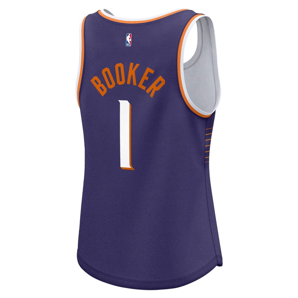 Devin Booker Phoenix Suns Fanatics Women's Fast Break Player Jersey - Icon Edition - Purple | NBA Fan Gear