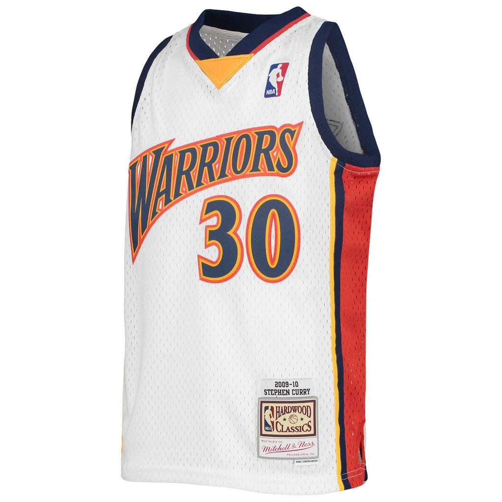 Stephen Curry Golden State Warriors Mitchell & Ness Youth 2009-10 Hardwood Classics Swingman Throwback Jersey - Navy | NBA Fan Gear