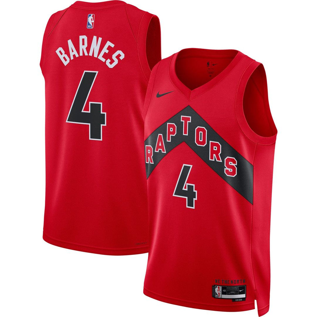 Scottie Barnes Toronto Raptors Nike Unisex Swingman Jersey - Icon Edition - Red | NBA Fan Gear