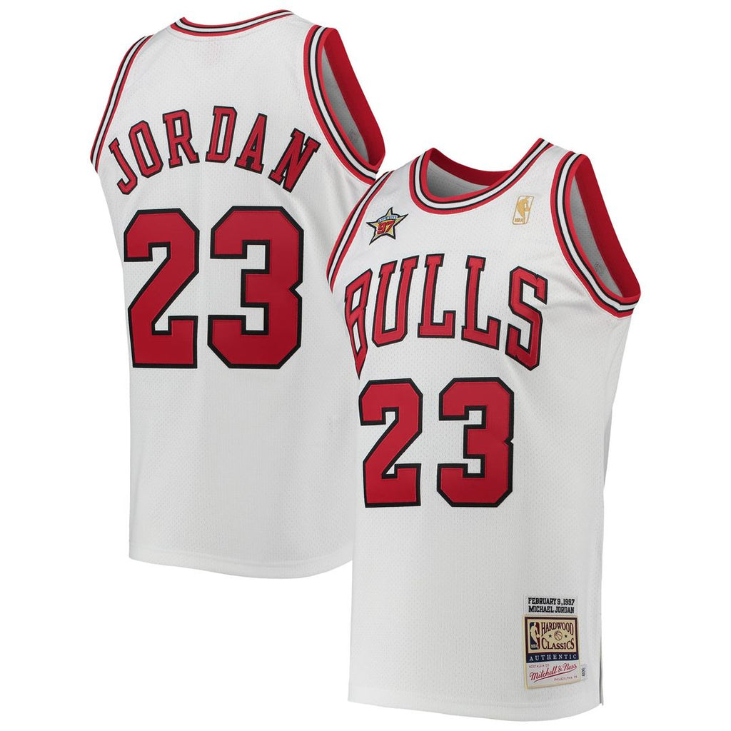 Michael Jordan Chicago Bulls Mitchell & Ness 1997 NBA All-Star Game Hardwood Classics Authentic Jersey - White | Fan Gear