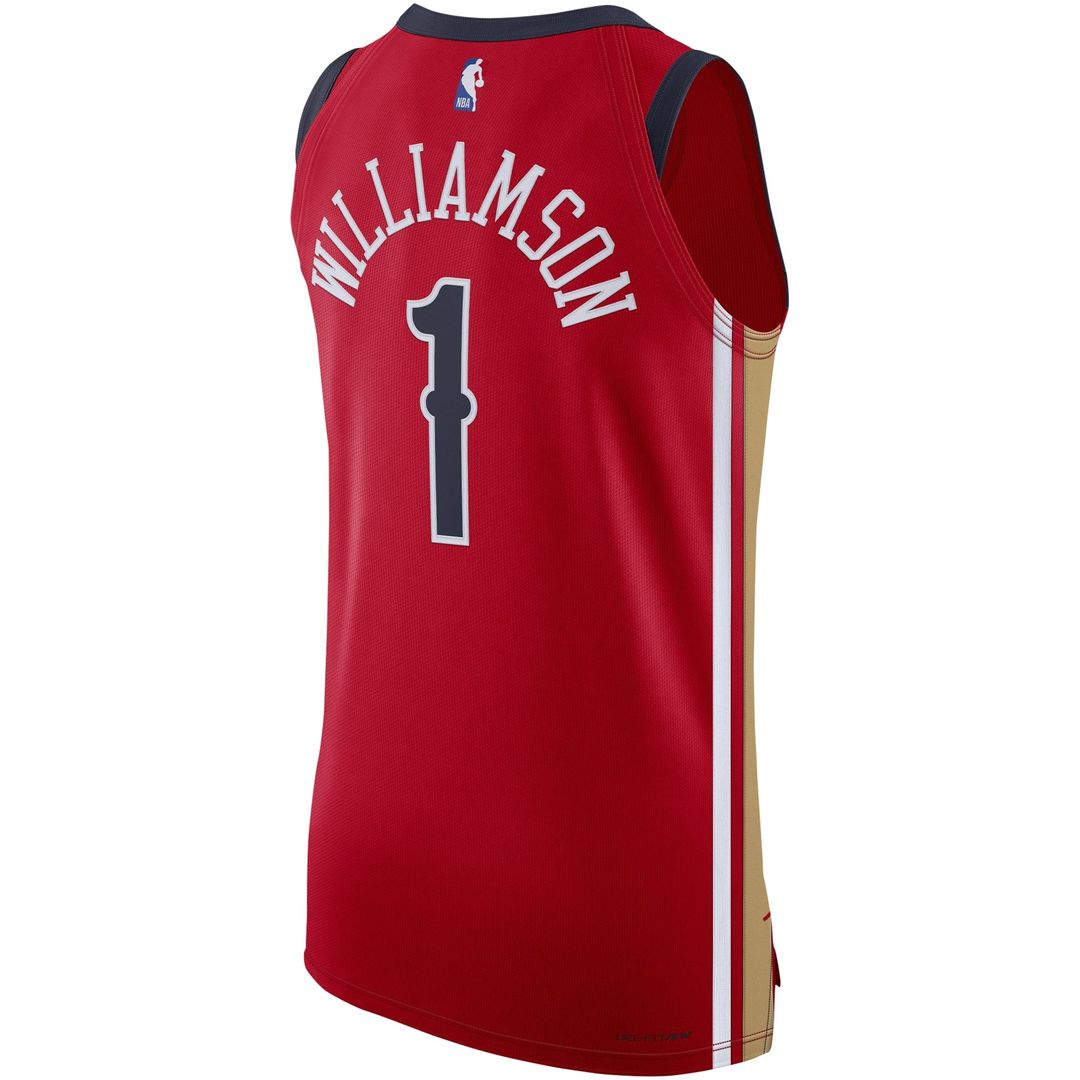 Zion Williamson New Orleans Pelicans Jordan Brand Authentic Jersey - Statement Edition - Red | NBA Fan Gear
